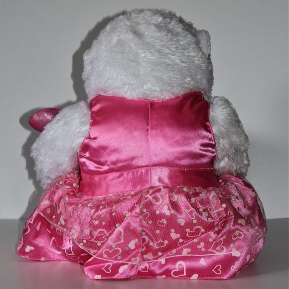 Large Gorilla Plush in Pink Dress and Bows - Picture 6 of 16